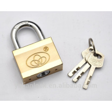 2015 New decorative Solid Heavy Duty Square Type Double Color plated iron Padlock